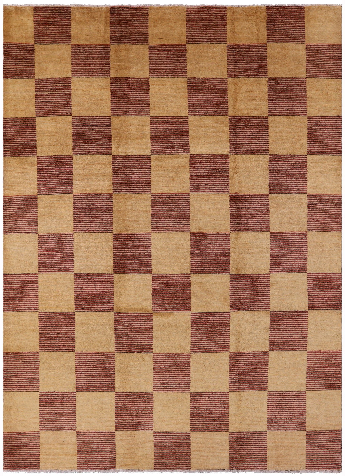 Persian Gabbeh Hand Knotted Wool Rug - 8' 10" X 12' 7" - Golden Nile
