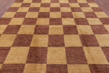 Persian Gabbeh Hand Knotted Wool Rug - 8' 10" X 12' 7" - Golden Nile