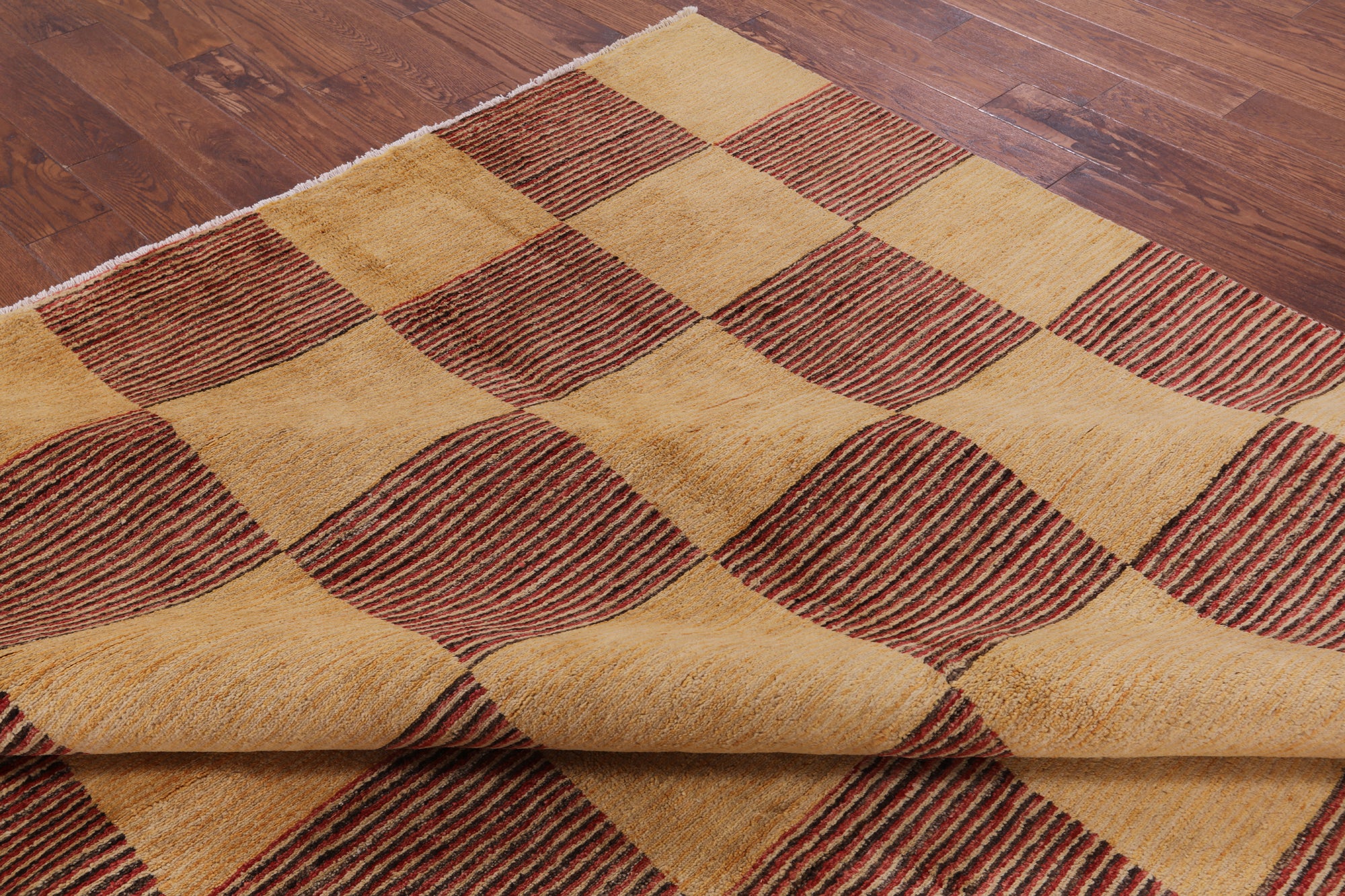 Persian Gabbeh Hand Knotted Wool Rug - 8' 10" X 12' 7" - Golden Nile