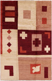 Persian Gabbeh Hand Knotted Wool Rug - 6' 8" X 10' 3" - Golden Nile
