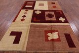 Persian Gabbeh Hand Knotted Wool Rug - 6' 8" X 10' 3" - Golden Nile