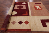 Persian Gabbeh Hand Knotted Wool Rug - 6' 8" X 10' 3" - Golden Nile