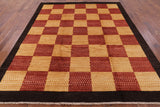 Persian Gabbeh Handmade Wool Rug - 8' 1" X 9' 10" - Golden Nile