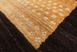 Persian Gabbeh Handmade Wool Rug - 8' 1" X 9' 10" - Golden Nile