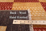 Persian Gabbeh Handmade Wool Rug - 8' 1" X 9' 10" - Golden Nile