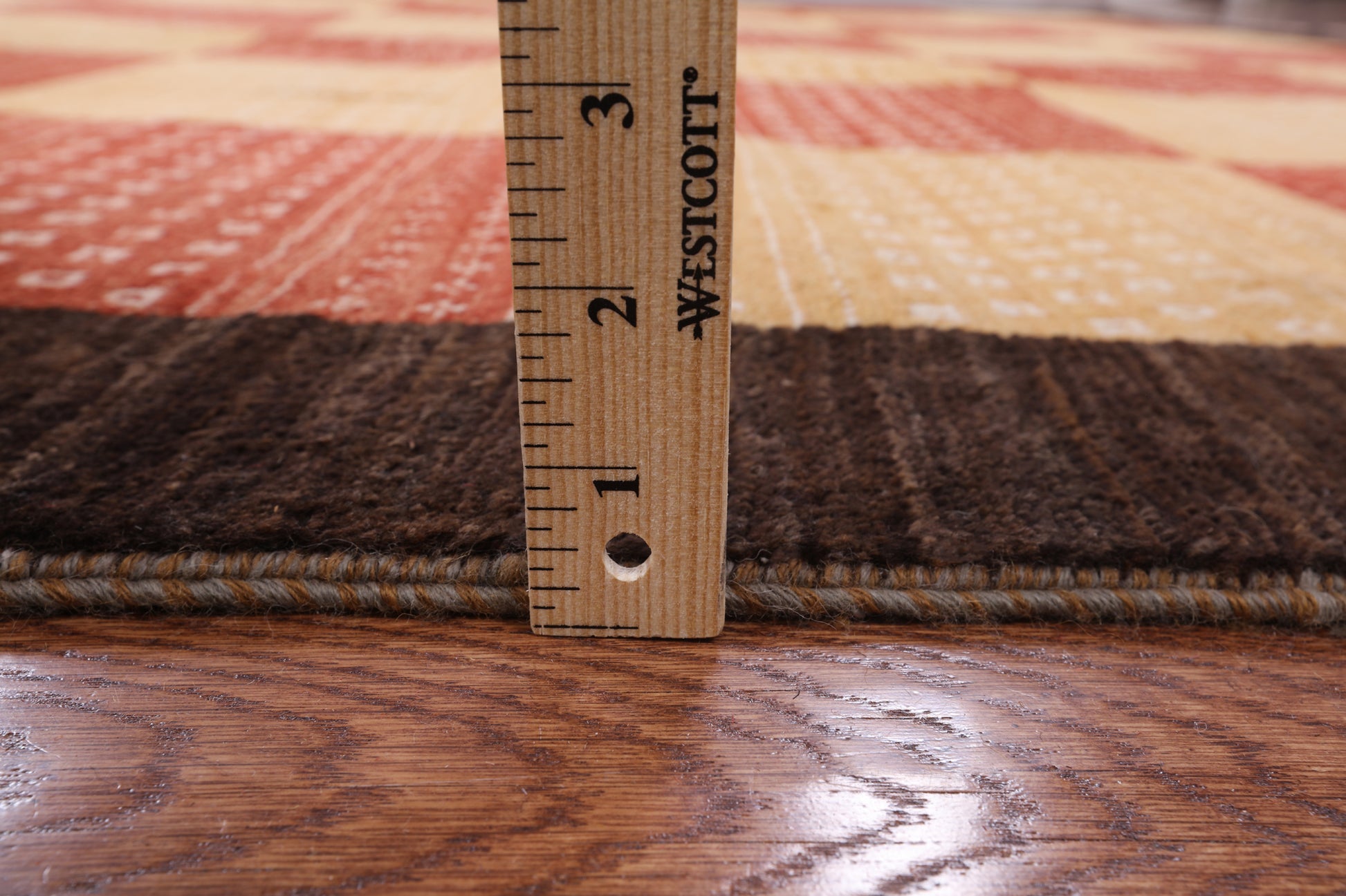 Persian Gabbeh Handmade Wool Rug - 8' 1" X 9' 10" - Golden Nile