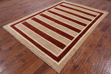 Persian Gabbeh Hand Knotted Wool Area Rug - 6' 3" X 8' 9" - Golden Nile