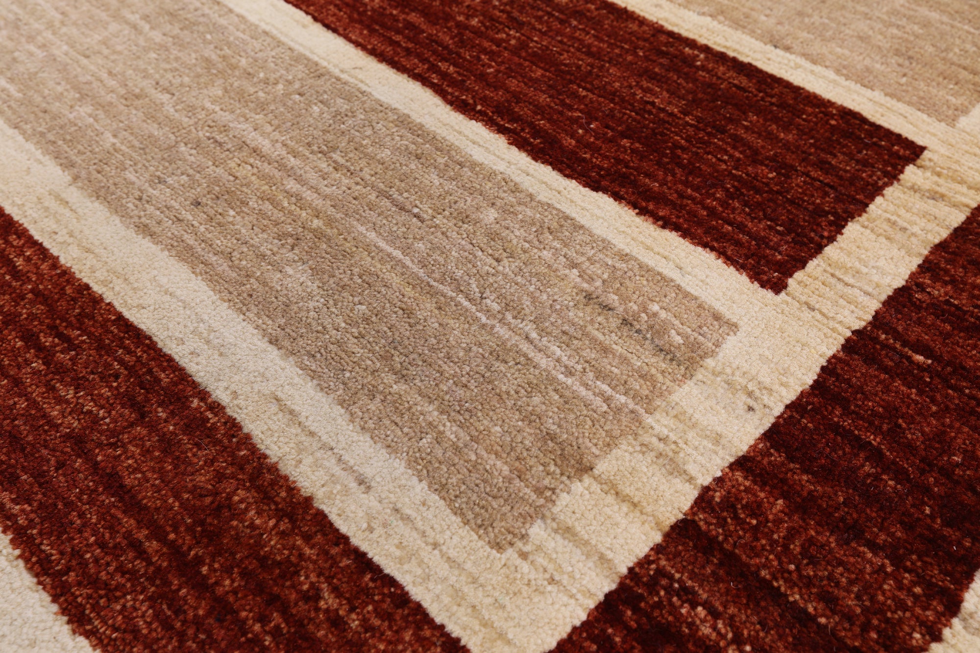 Persian Gabbeh Hand Knotted Wool Area Rug - 6' 3" X 8' 9" - Golden Nile
