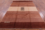Tribal Persian Gabbeh Hand Knotted Wool Rug - 6' 8" X 9' 8" - Golden Nile