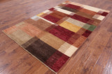 Persian Gabbeh Handmade Wool Area Rug - 5' 9" X 9' 1" - Golden Nile