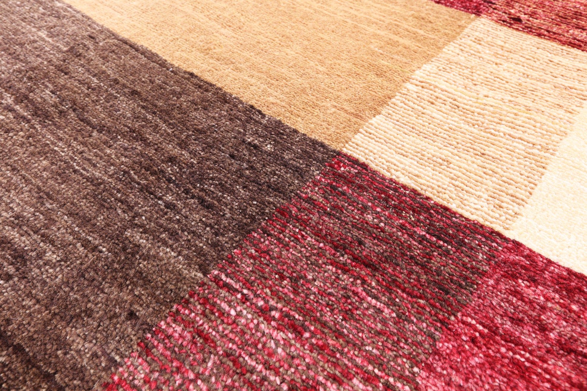 Persian Gabbeh Handmade Wool Area Rug - 5' 9" X 9' 1" - Golden Nile