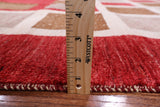 Red Persian Gabbeh Handmade Wool Area Rug - 8' 2" X 10' 6" - Golden Nile