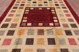 Persian Gabbeh Hand Knotted Wool Rug - 8' 3" X 10' 4" - Golden Nile