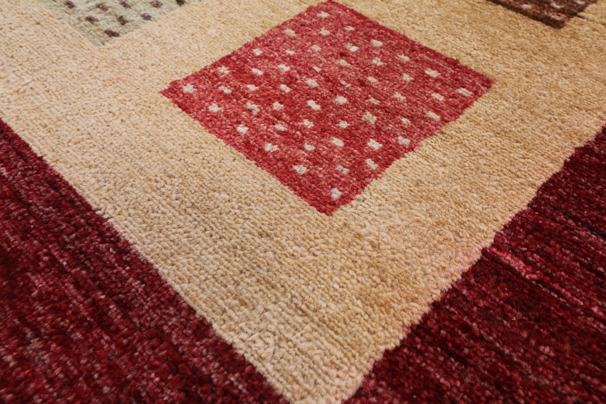 Persian Gabbeh Hand Knotted Wool Rug - 8' 3" X 10' 4" - Golden Nile