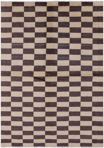 Persian Gabbeh Hand Knotted Wool Area Rug - 6' 2