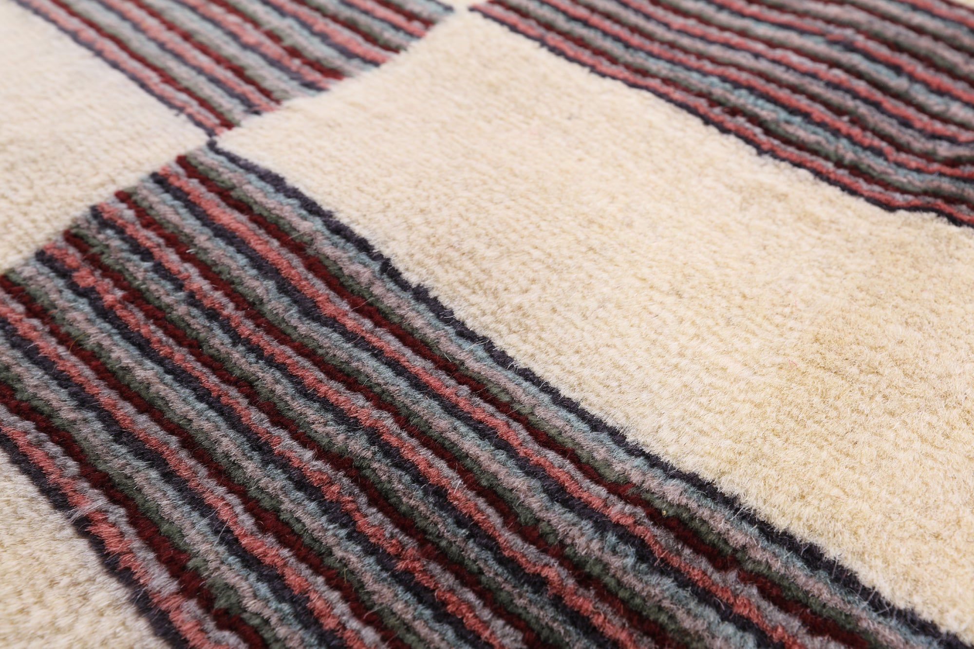 Persian Gabbeh Hand Knotted Wool Area Rug - 6' 2" X 8' 10" - Golden Nile
