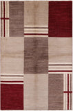 Persian Gabbeh Hand Knotted Wool Rug - 5' 8" X 8' 7" - Golden Nile