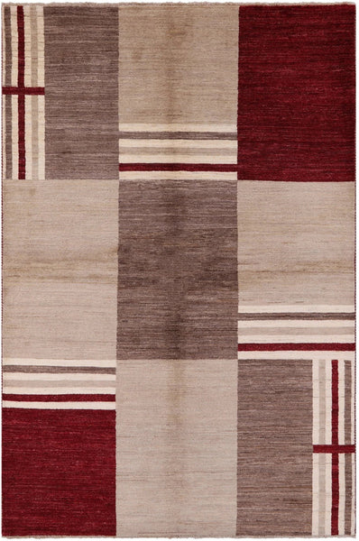 Persian Gabbeh Hand Knotted Wool Rug - 5' 8" X 8' 7" - Golden Nile