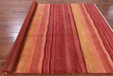 Persian Gabbeh Handmade Wool Rug - 7' 2" X 9' 9" - Golden Nile