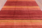 Persian Gabbeh Handmade Wool Rug - 7' 2" X 9' 9" - Golden Nile