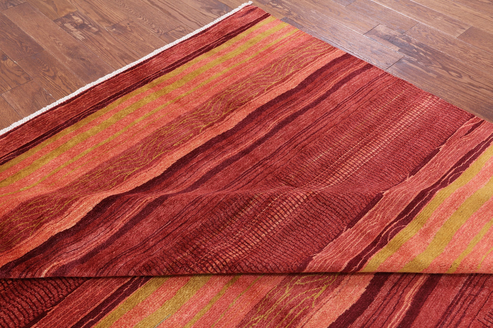 Persian Gabbeh Handmade Wool Rug - 7' 2" X 9' 9" - Golden Nile