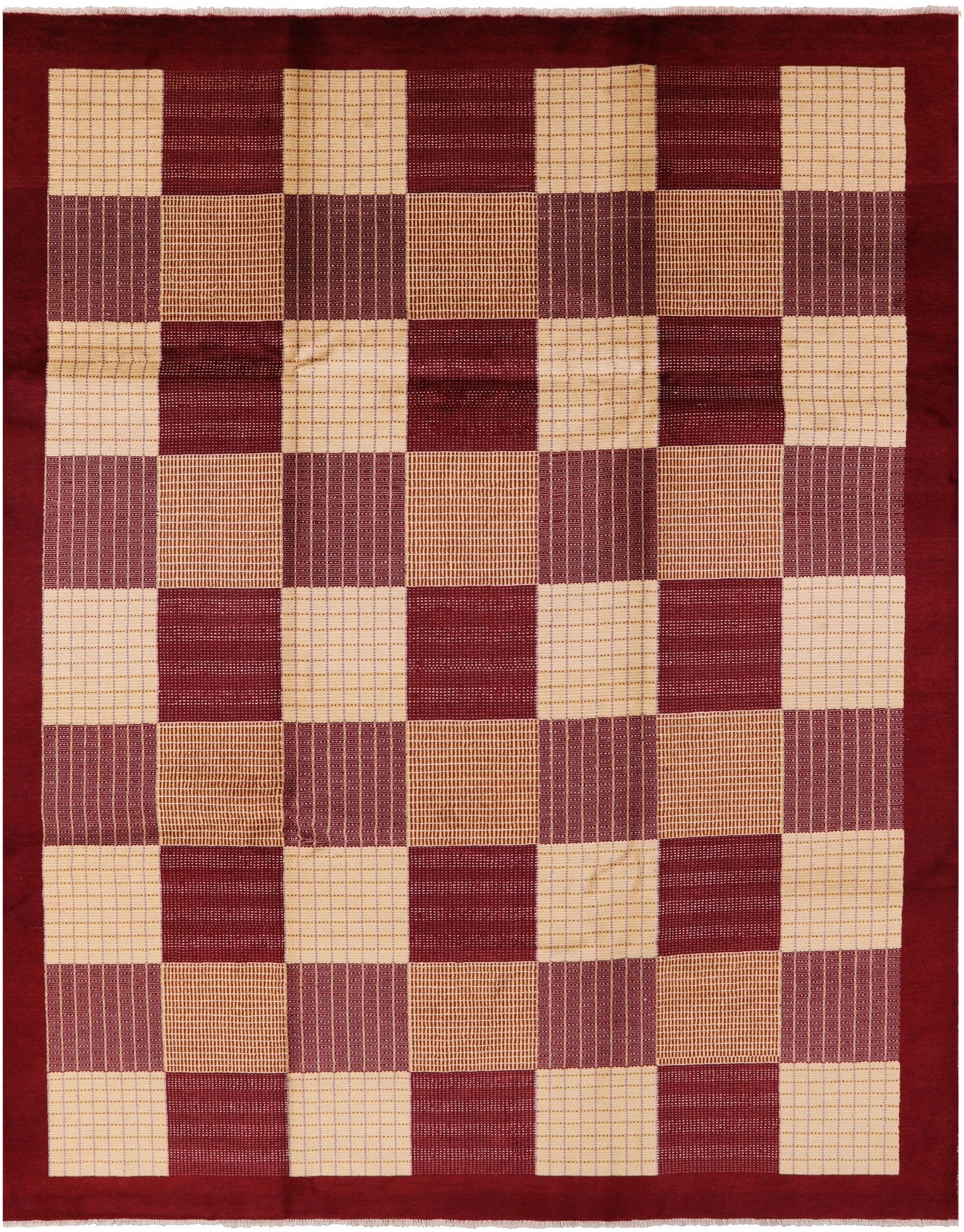 Persian Gabbeh Hand Knotted Wool Rug - 8' 3" X 10' 5" - Golden Nile