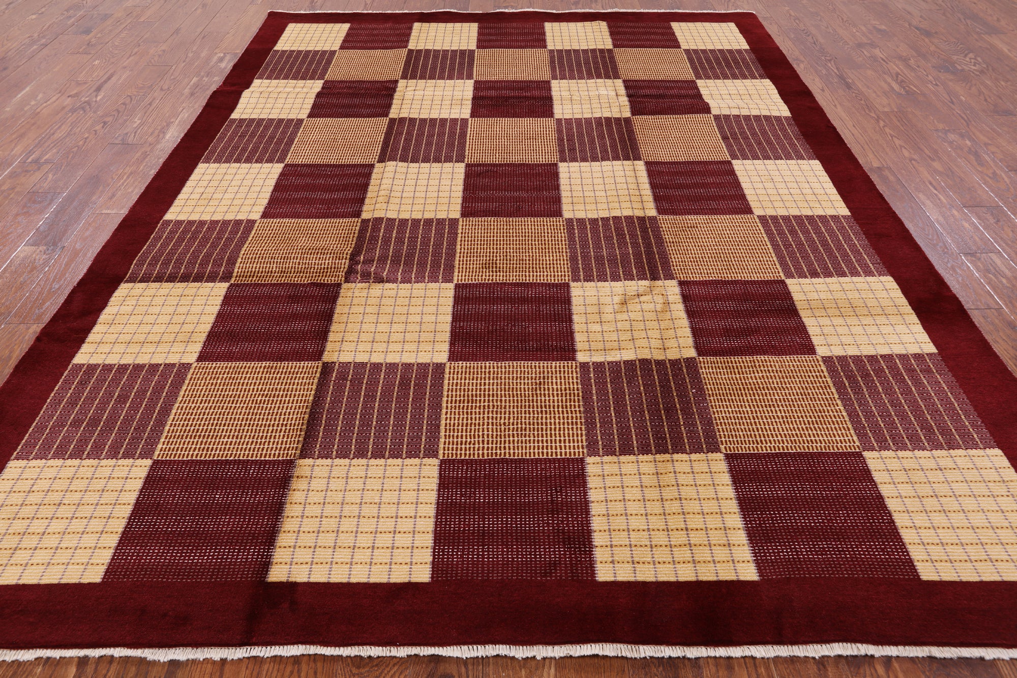 Persian Gabbeh Hand Knotted Wool Rug - 8' 3" X 10' 5" - Golden Nile