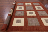 Persian Gabbeh Handmade Wool Area Rug - 8' 2" X 10' 5" - Golden Nile