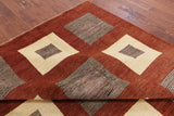 Persian Gabbeh Handmade Wool Area Rug - 8' 2" X 10' 5" - Golden Nile
