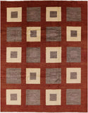 Persian Gabbeh Handmade Wool Area Rug - 8' 2" X 10' 5" - Golden Nile