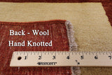 Persian Gabbeh Handmade Wool Area Rug - 8' 2" X 10' 5" - Golden Nile
