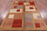 Persian Gabbeh Hand Knotted Wool Rug - 5' 7" X 8' 6" - Golden Nile