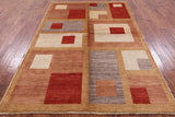 Persian Gabbeh Hand Knotted Wool Rug - 5' 7" X 8' 6" - Golden Nile