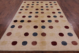 Ivory Persian Gabbeh Hand Knotted Wool Rug - 6' 8" X 9' 7" - Golden Nile