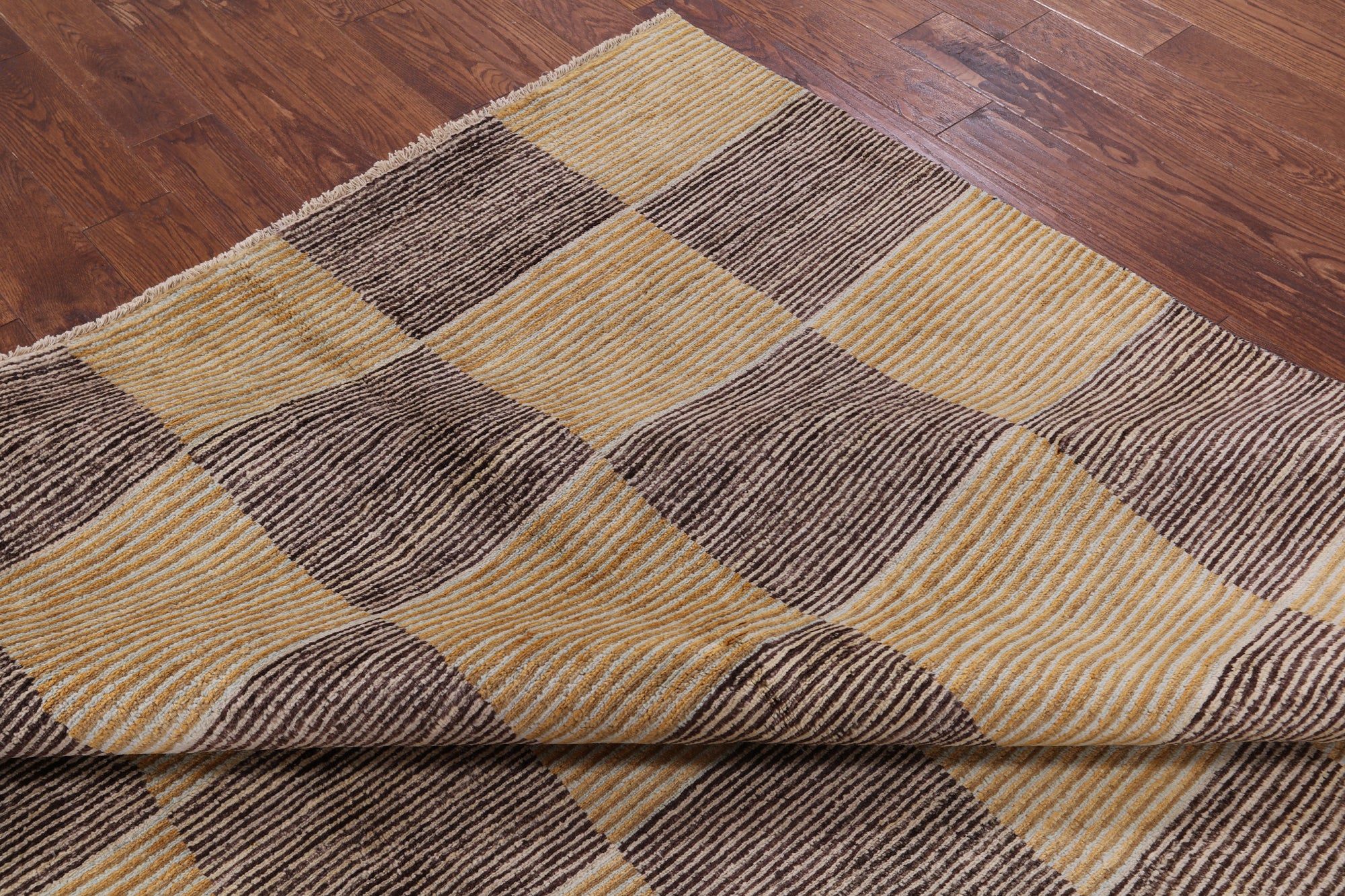 Persian Gabbeh Handmade Wool Area Rug - 8' 2" X 10' 5" - Golden Nile