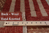 Tribal Gabbeh Handmade Wool Rug - 5' 8" X 8' 7" - Golden Nile