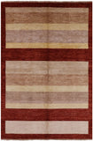 Persian Gabbeh Handmade Wool Area Rug - 6' 1" X 9' 2" - Golden Nile