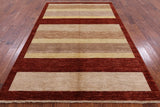 Persian Gabbeh Handmade Wool Area Rug - 6' 1" X 9' 2" - Golden Nile