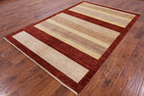Persian Gabbeh Handmade Wool Area Rug - 6' 1" X 9' 2" - Golden Nile