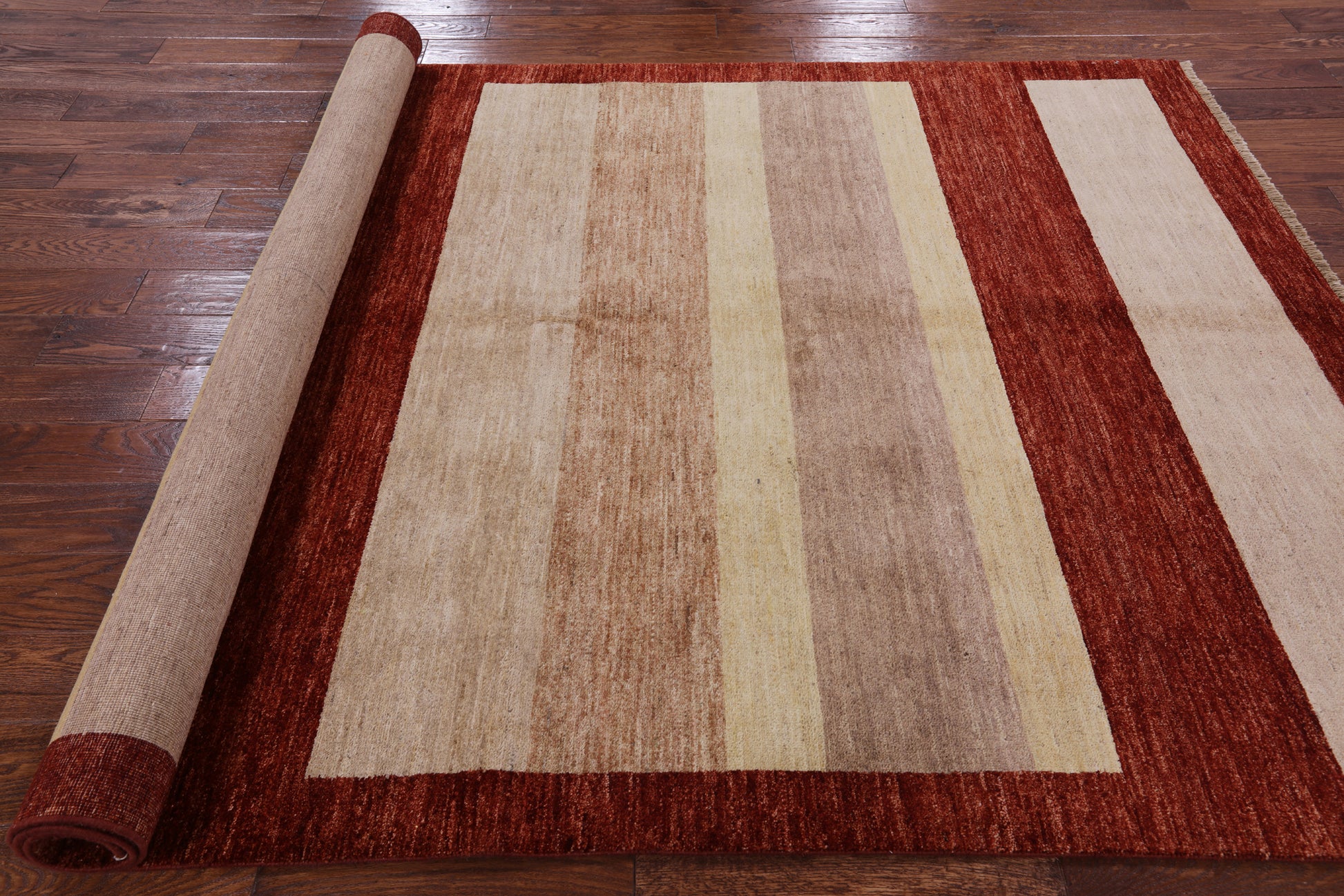 Persian Gabbeh Handmade Wool Area Rug - 6' 1" X 9' 2" - Golden Nile