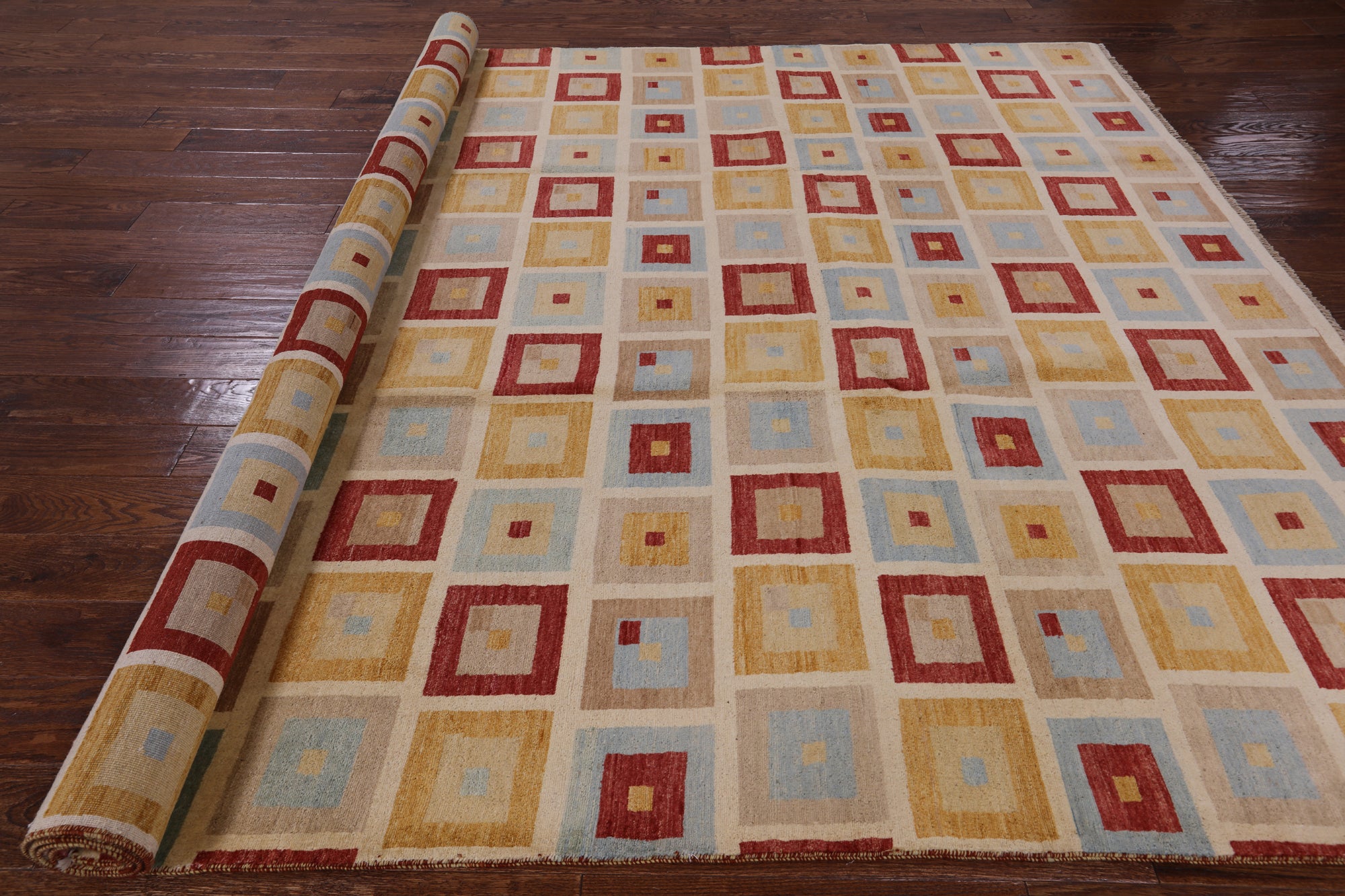 Persian Gabbeh Hand Knotted Wool Rug - 8' 2" X 10' 5" - Golden Nile