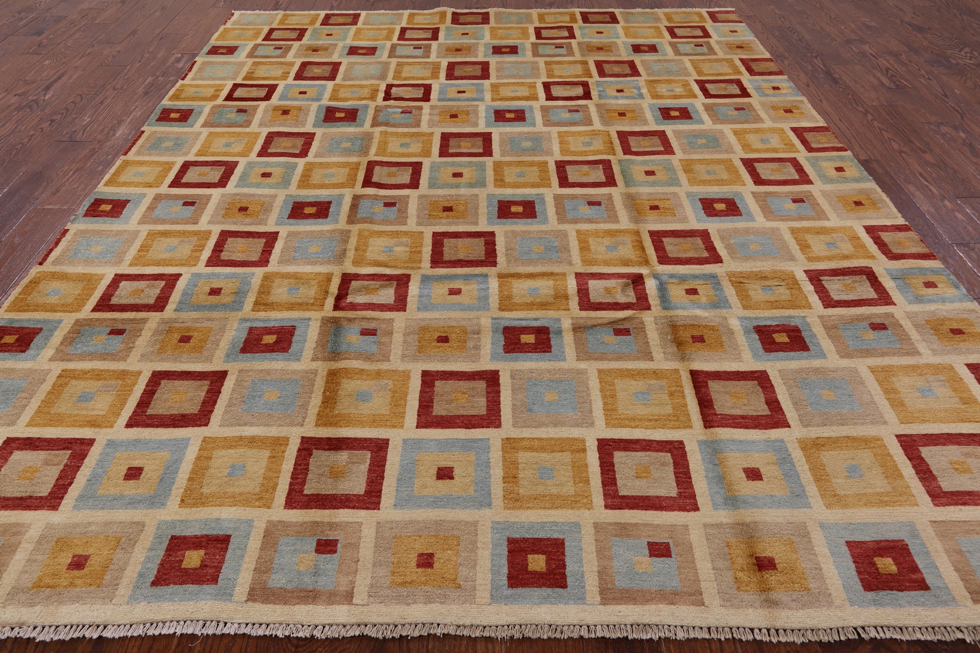 Persian Gabbeh Hand Knotted Wool Rug - 8' 2" X 10' 5" - Golden Nile