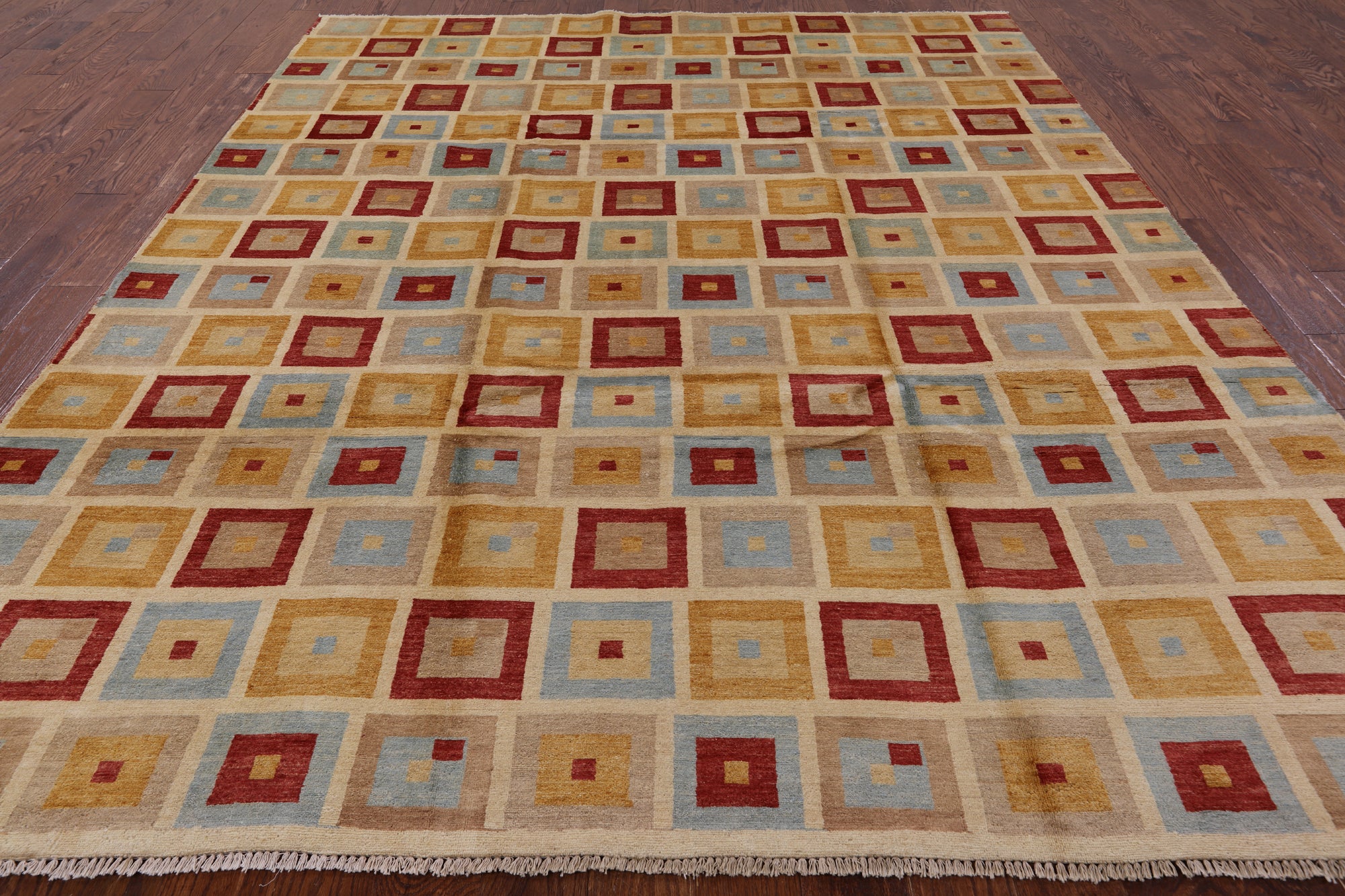 Persian Gabbeh Hand Knotted Wool Rug - 8' 2" X 10' 5" - Golden Nile