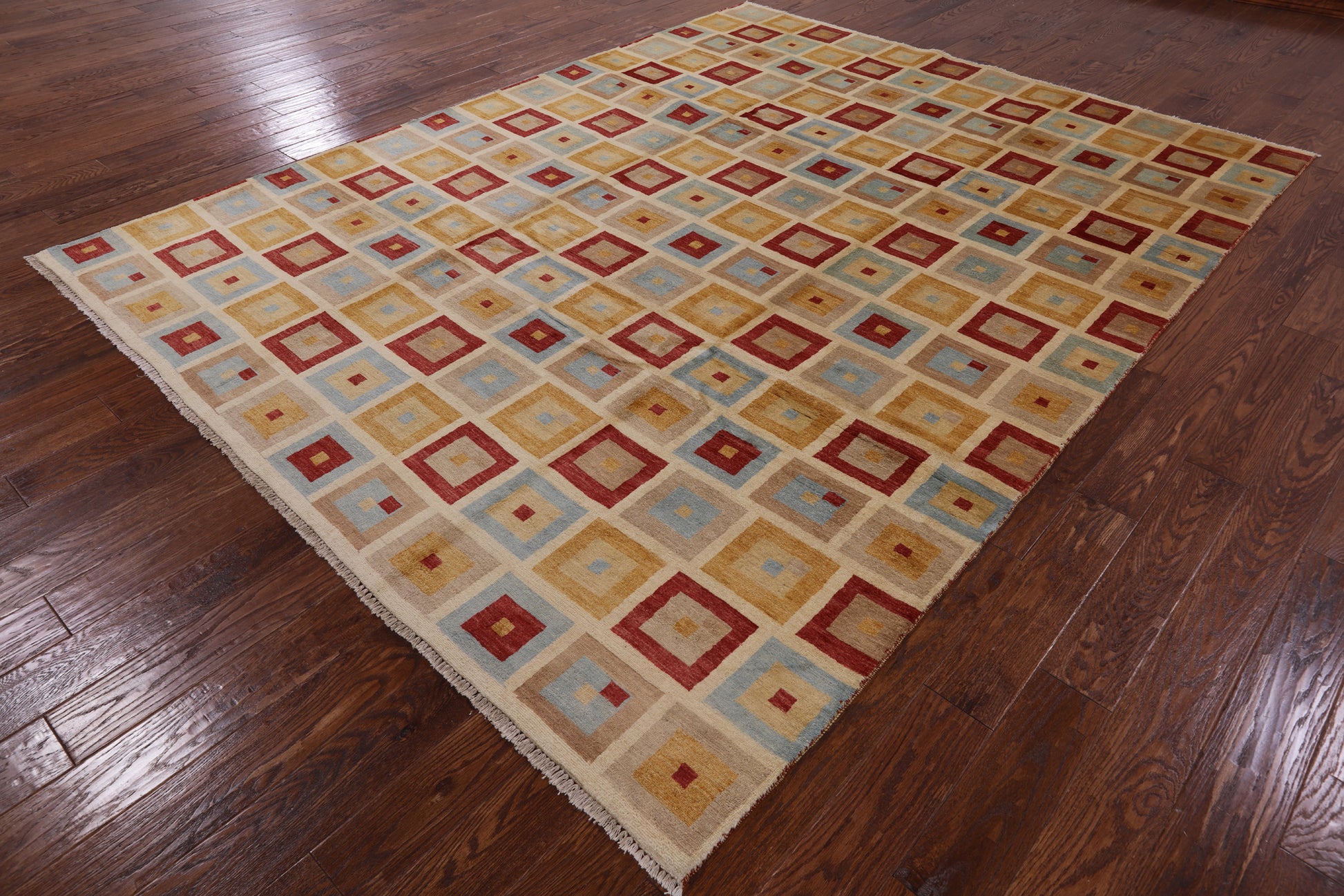Persian Gabbeh Hand Knotted Wool Rug - 8' 2" X 10' 5" - Golden Nile