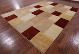 Persian Gabbeh Hand Knotted Wool Rug - 9' 0" X 12' 1" - Golden Nile