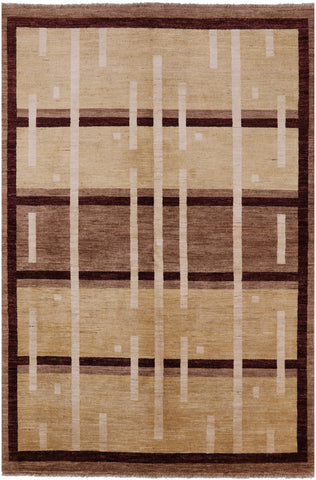 Persian Gabbeh Hand Knotted Wool Area Rug - 6' 0