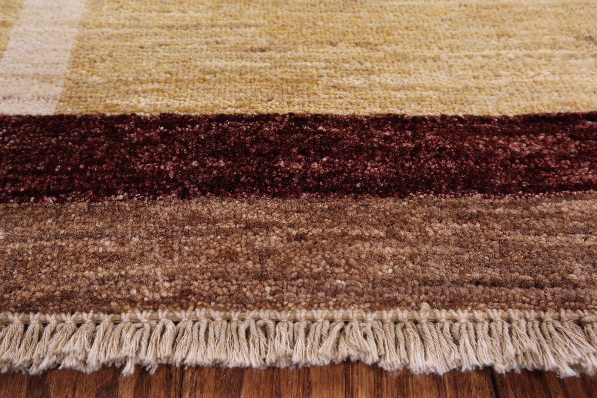 Persian Gabbeh Hand Knotted Wool Area Rug - 6' 0" X 8' 10" - Golden Nile