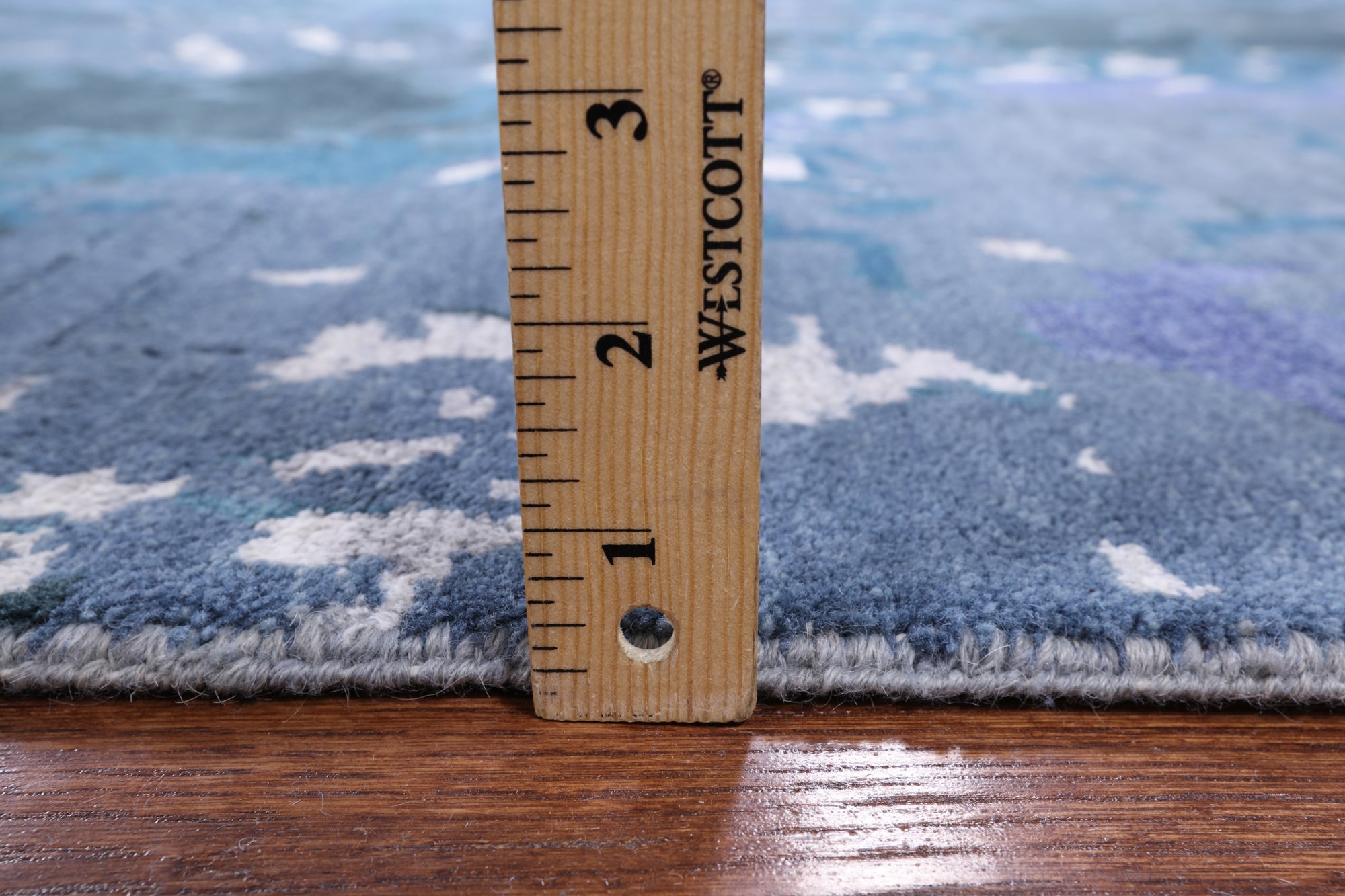 Modern Abstract Hand Knotted Wool & Silk Rug - 9' 2" X 11' 10" - Golden Nile