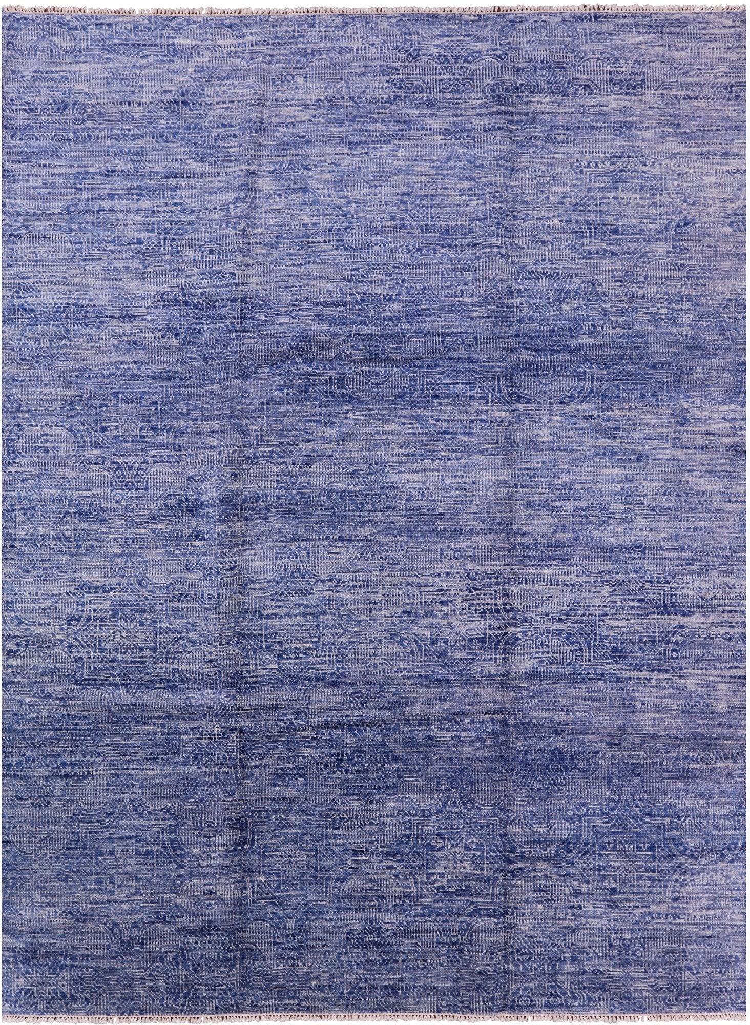 Modern Hand Knotted Wool Rug - 9' 0" X 12' 0" - Golden Nile