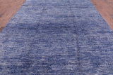 Modern Hand Knotted Wool Rug - 9' 0" X 12' 0" - Golden Nile